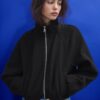 Soft Touch-Bomberjacke im Ballon-Stil Soft Touch-Bomberjacke im Ballon-Stil