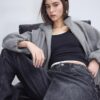 Soft Touch-Bomberjacke im Ballon-Stil Soft Touch-Bomberjacke im Ballon-Stil