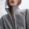 Soft Touch-Bomberjacke im Ballon-Stil Soft Touch-Bomberjacke im Ballon-Stil