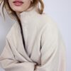 Soft Touch-Bomberjacke im Ballon-Stil