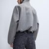 Soft Touch-Bomberjacke im Ballon-Stil Soft Touch-Bomberjacke im Ballon-Stil