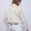 Soft Touch-Bomberjacke im Ballon-Stil