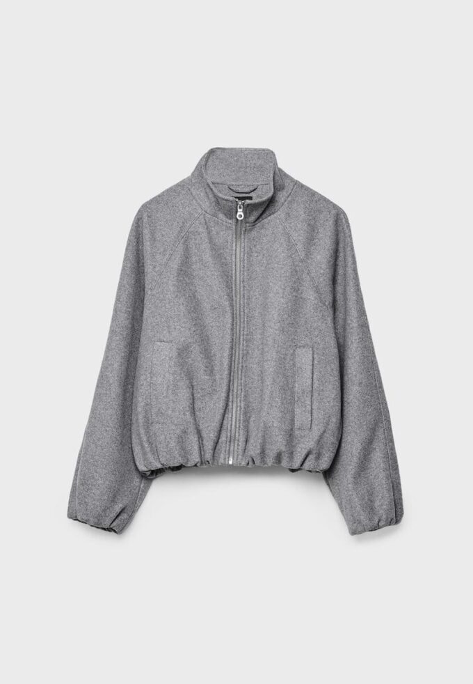 Soft Touch-Bomberjacke im Ballon-Stil Soft Touch-Bomberjacke im Ballon-Stil