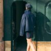 Soft Touch-Jacke mit Überkreuzverschluss und hohem Kragen Soft Touch-Jacke mit Überkreuzverschluss und hohem Kragen