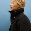 Soft Touch-Jacke mit Überkreuzverschluss und hohem Kragen Soft Touch-Jacke mit Überkreuzverschluss und hohem Kragen