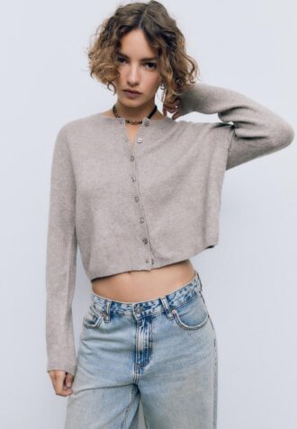 Soft Touch-Strickjacke mit Knöpfen Soft Touch-Strickjacke mit Knöpfen