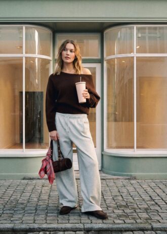 Soft Touch-Strickpullover mit U-Boot-Ausschnitt