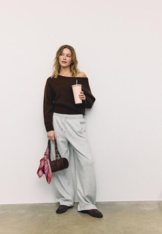 Soft Touch-Strickpullover mit U-Boot-Ausschnitt