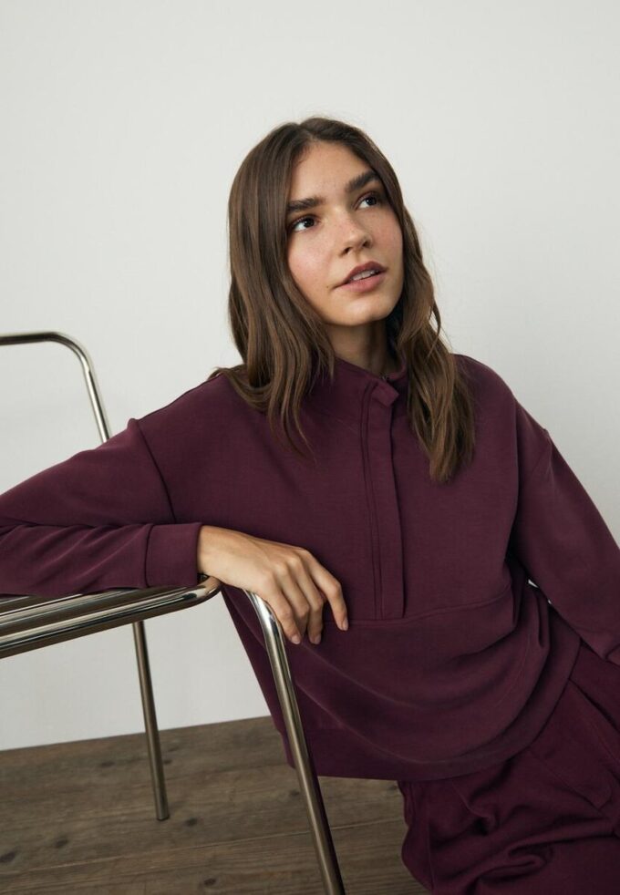 Soft Touch-Sweatshirt mit Reißverschluss Soft Touch-Sweatshirt mit Reißverschluss