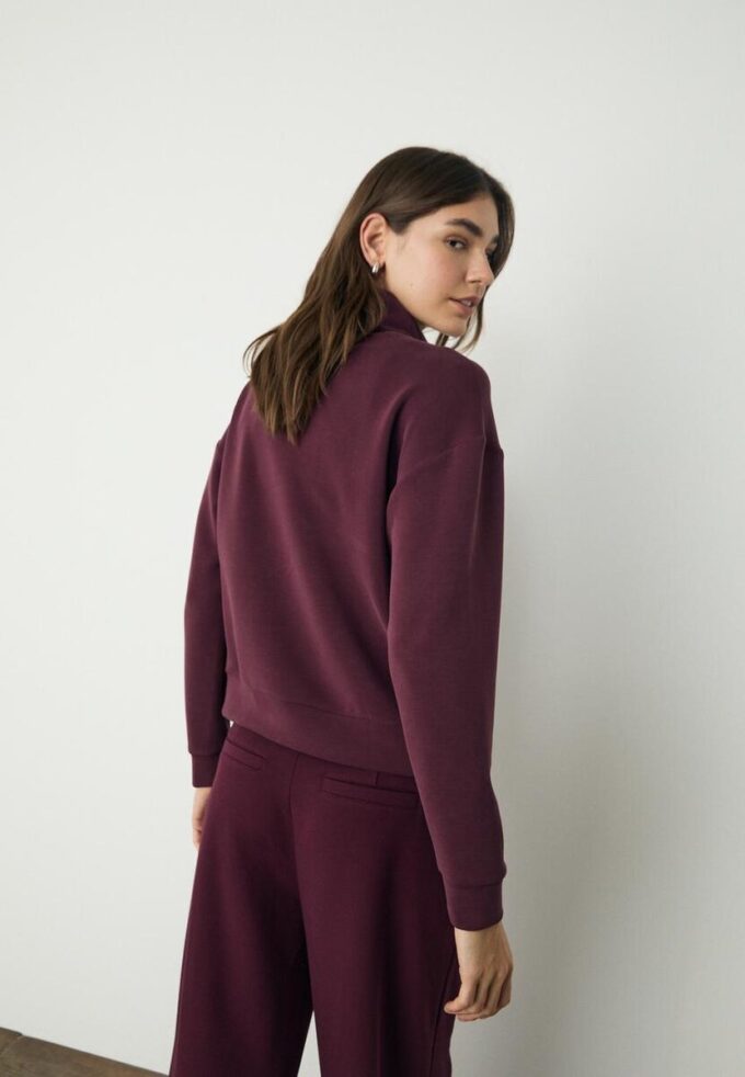 Soft Touch-Sweatshirt mit Reißverschluss Soft Touch-Sweatshirt mit Reißverschluss