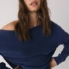 Soft Touch-Sweatshirt mit schulterfreiem Ausschnitt