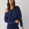 Soft Touch-Sweatshirt mit schulterfreiem Ausschnitt