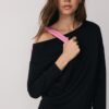 Soft Touch-Sweatshirt mit schulterfreiem Ausschnitt