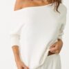 Soft Touch-Sweatshirt mit schulterfreiem Ausschnitt Soft Touch-Sweatshirt mit schulterfreiem Ausschnitt