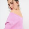 Soft Touch-Sweatshirt mit schulterfreiem Ausschnitt