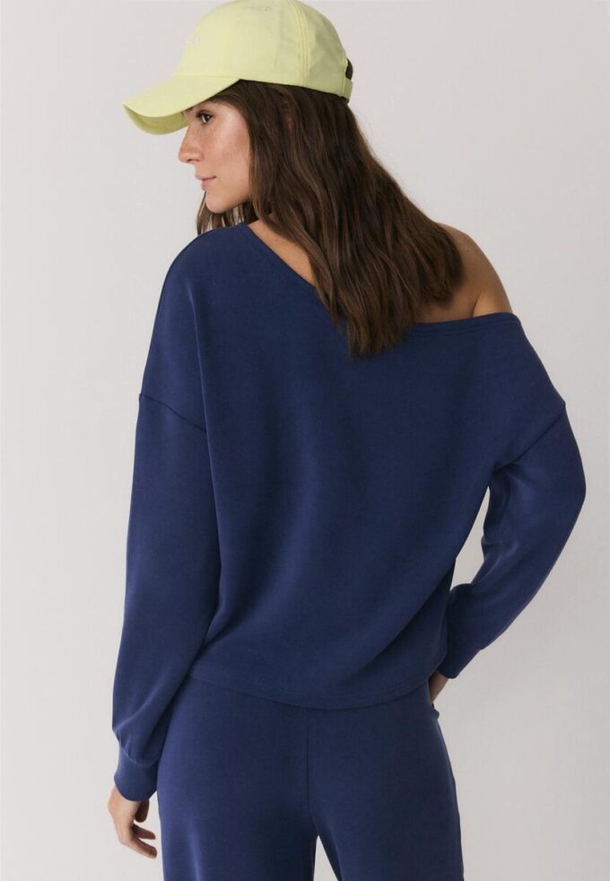 Soft Touch-Sweatshirt mit schulterfreiem Ausschnitt