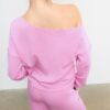 Soft Touch-Sweatshirt mit schulterfreiem Ausschnitt