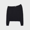 Soft Touch-Sweatshirt mit schulterfreiem Ausschnitt