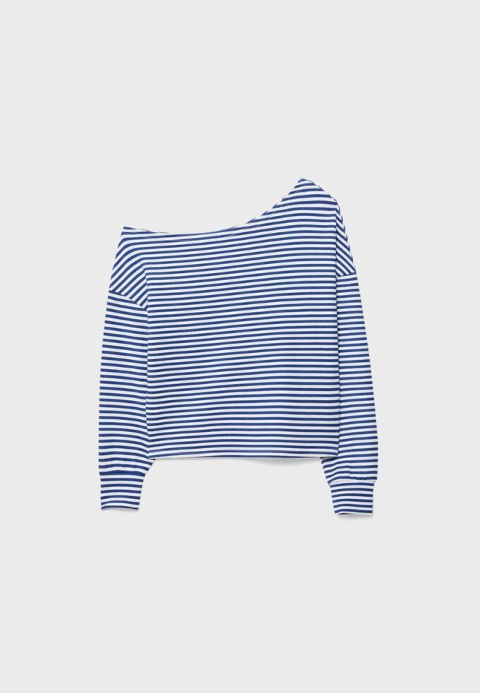 Soft Touch-Sweatshirt mit schulterfreiem Ausschnitt Soft Touch-Sweatshirt mit schulterfreiem Ausschnitt