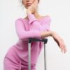 Soft Touch-Sweatshirt mit schulterfreiem Ausschnitt