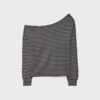 Soft Touch-Sweatshirt mit schulterfreiem Ausschnitt