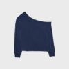 Soft Touch-Sweatshirt mit schulterfreiem Ausschnitt