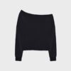 Soft Touch-Sweatshirt mit schulterfreiem Ausschnitt