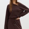 Soft Touch-Sweatshirt mit seitlichem Reißverschluss