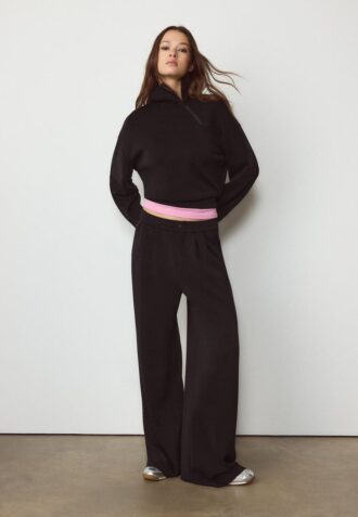 Soft Touch-Sweatshirt mit seitlichem Reißverschluss Soft Touch-Sweatshirt mit seitlichem Reißverschluss