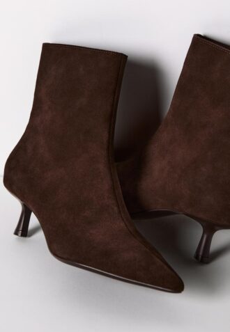 Stiefeletten aus Leder mit Stilettoabsatz