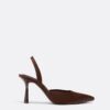 Stiletto-Absatzschuhe mit Satin-Effekt