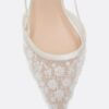 Strass-Mesh-Absatzschuhe mit Kitten-Heel Strass-Mesh-Absatzschuhe mit Kitten-Heel