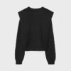 Strickpullover mit gepolsterten Schultern