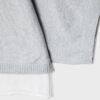 Strickpullover mit U-Boot-Ausschnitt und Überlagerung Strickpullover mit U-Boot-Ausschnitt und Überlagerung