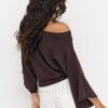 Strickpullover mit weiten Ärmeln