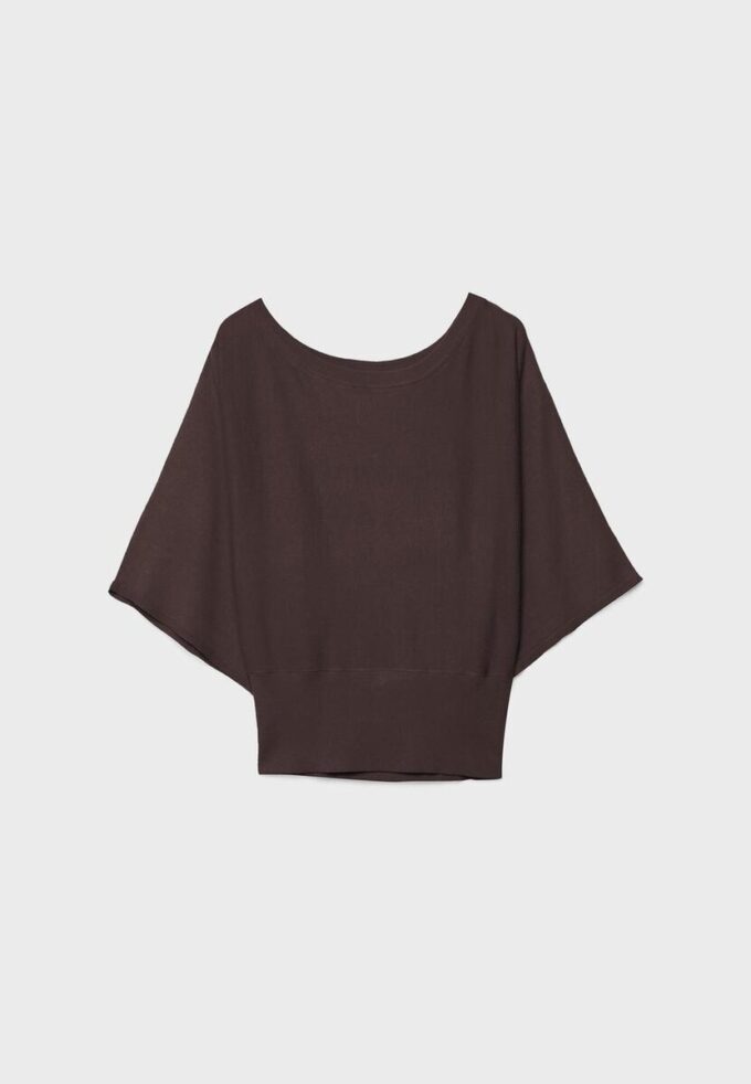 Strickpullover mit weiten Ärmeln