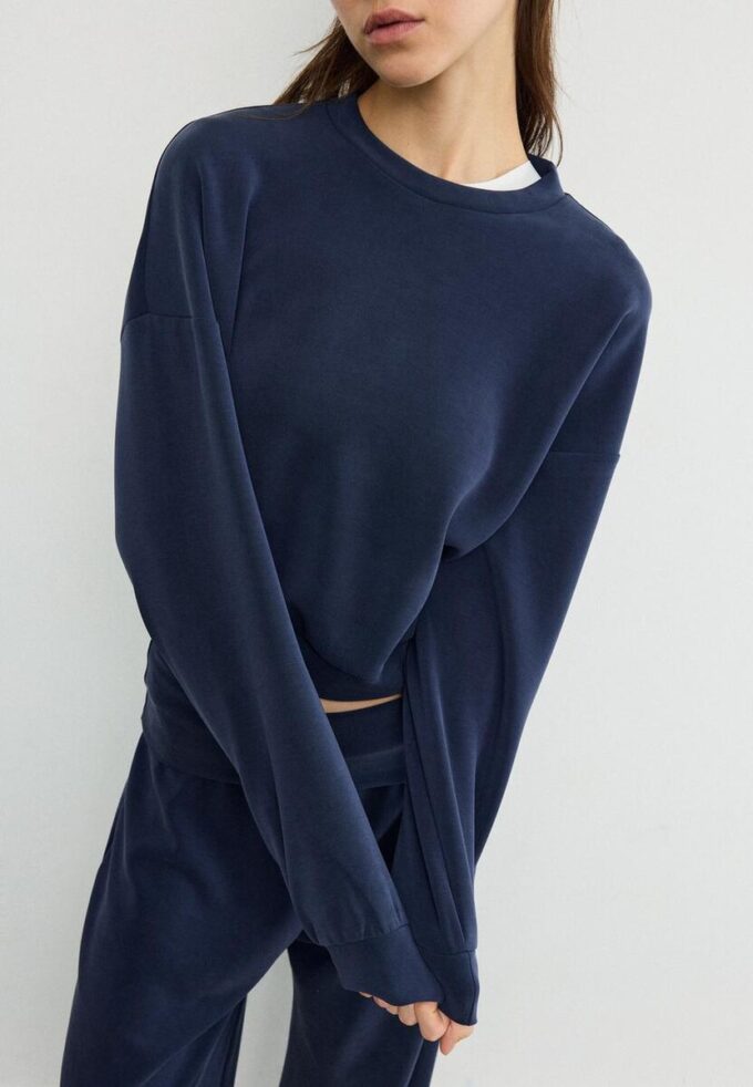 Sweatshirt mit Fledermausärmeln und Soft Touch-Griff Sweatshirt mit Fledermausärmeln und Soft Touch-Griff