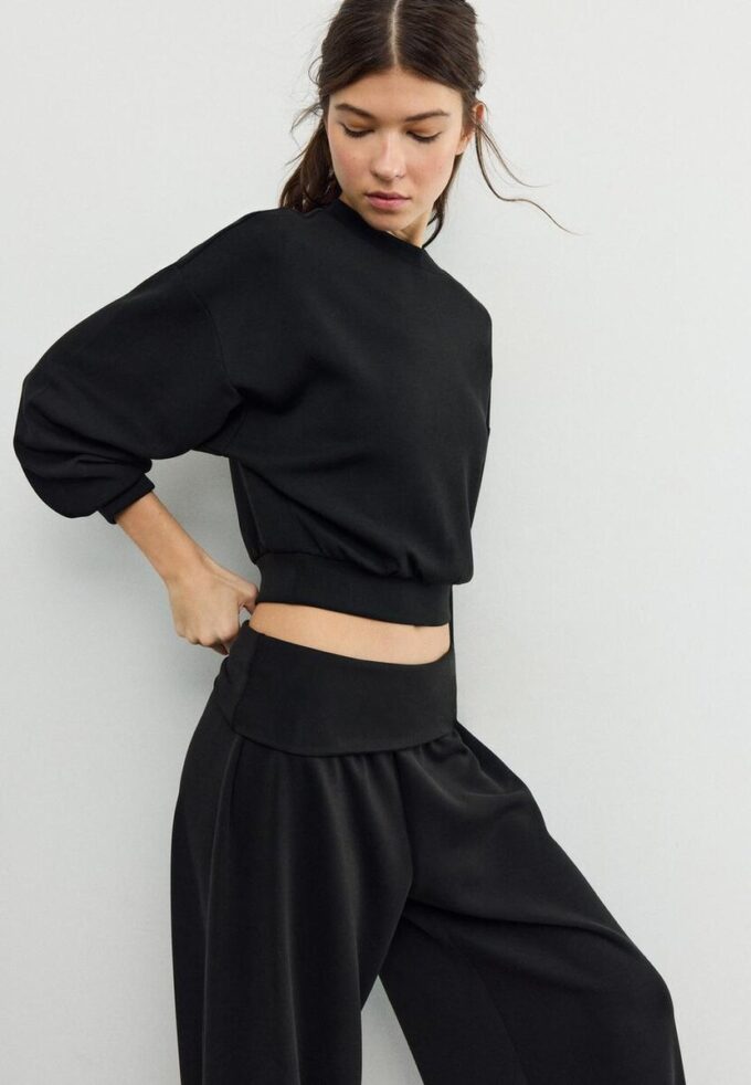 Sweatshirt mit Fledermausärmeln und Soft Touch-Griff Sweatshirt mit Fledermausärmeln und Soft Touch-Griff