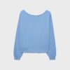 Sweatshirt mit U-Boot-Ausschnitt und Strassflügeln Sweatshirt mit U-Boot-Ausschnitt und Strassflügeln
