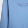 Sweatshirt mit U-Boot-Ausschnitt und Strassflügeln Sweatshirt mit U-Boot-Ausschnitt und Strassflügeln