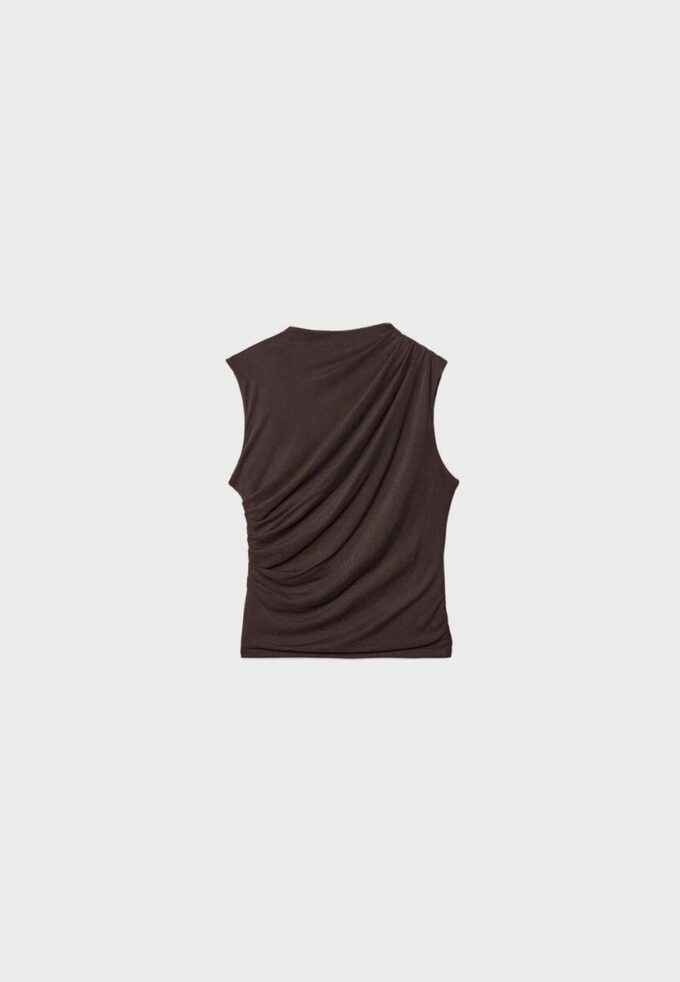 T-Shirt aus gerafftem Tüll T-Shirt aus gerafftem Tüll