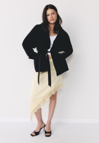 Trenchcoat mit hohem Kragen