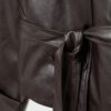 Trenchcoat mit hohem Kragen in Lederoptik Trenchcoat mit hohem Kragen in Lederoptik