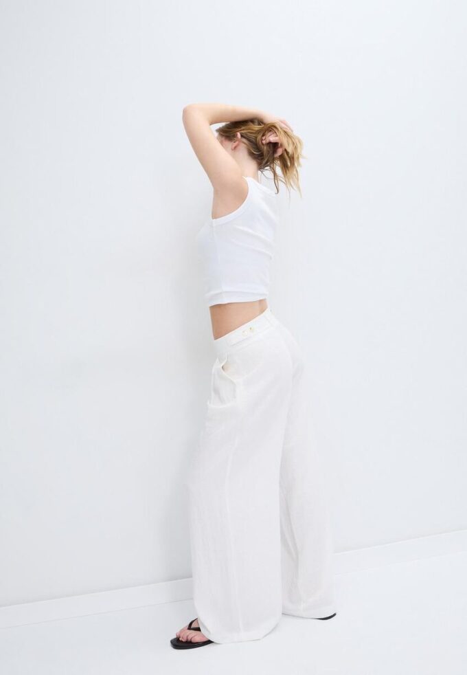 Verstellbare Hose mit Wide Leg Verstellbare Hose mit Wide Leg