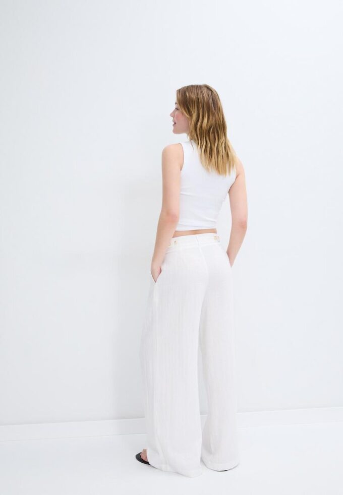 Verstellbare Hose mit Wide Leg Verstellbare Hose mit Wide Leg