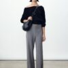 Weit geschnittene elegante Hose
