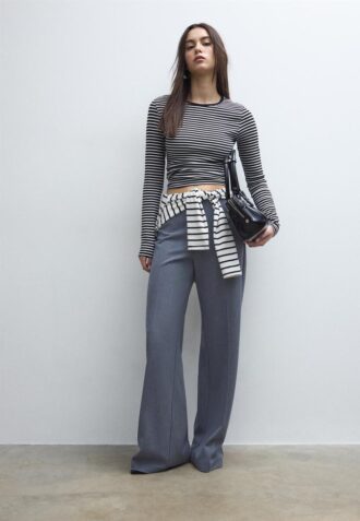Weit geschnittene elegante Hose