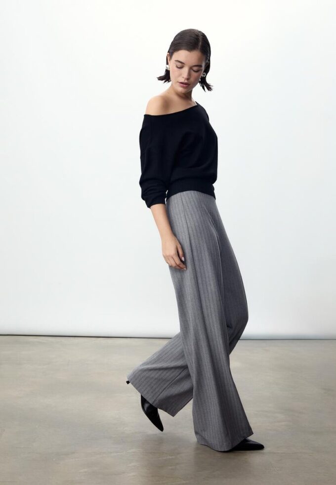 Weit geschnittene elegante Hose
