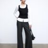 Weit geschnittene elegante Hose