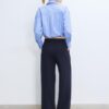 Wide Leg Hosen mit Schnallendetail Wide Leg Hosen mit Schnallendetail